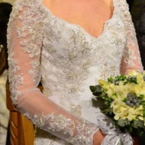 Dimitrios wedding dress like new, size 4 US, white