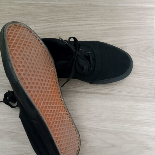 Men's casual black canvas shoes size 44 like new