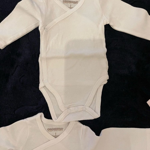 Baby bodysuits used for 0-3 months, pack of 7 pieces