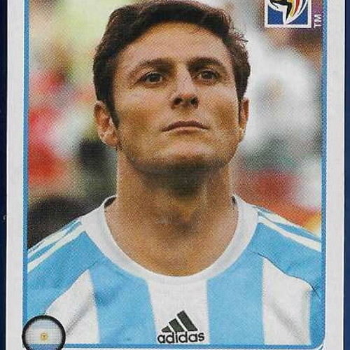 Panini FIFA Copa Africa 2010 Javier Zanetti Sticker like new
