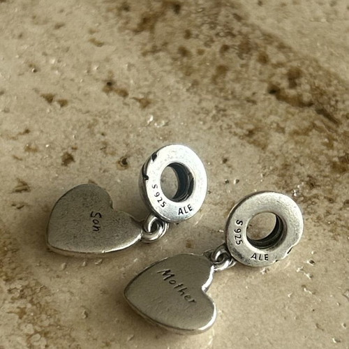 Pandora charm Mother & Son silver 925 like new