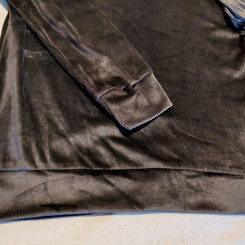 Velour set hoodie and pants black new