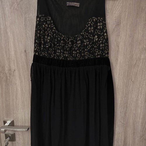 Rinascimento evening dress like new, black with gold details