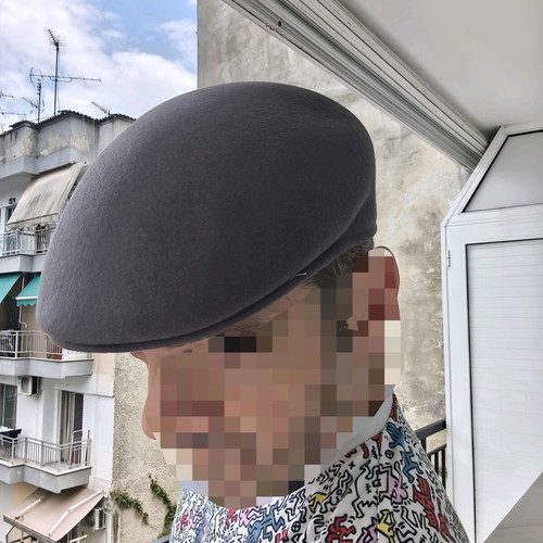 Flat Cap 100% Wool Made in Italy Like New, Size 57, Grey