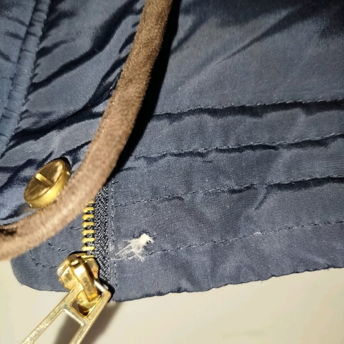 Zara women's long jacket with belts size XL-XXL like new, blue