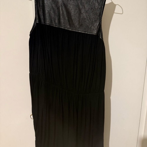 Elizabeta Franchi dress size 42 like new with leather details black
