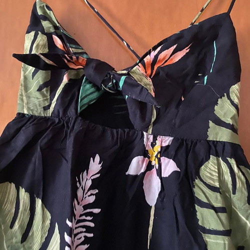 Tropical dress Zara used, black, size XS