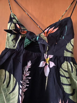 Tropical φόρεμα Zara μεταχειρισμένο, μαύρο, μέγεθος XS