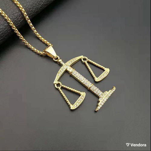 316L stainless steel scales necklace new, 60 cm chain length