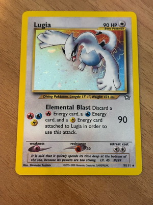 Κάρτα Pokémon Lugia Neo Genesis holo rare 9/111 καινούργιο
