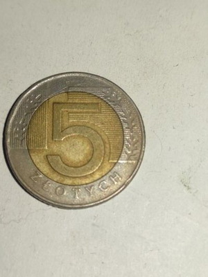 5 Złoty coin used from Poland 1996