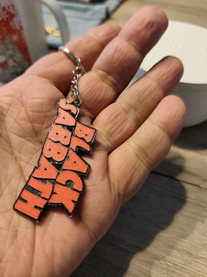 Black Sabbath 3D Printed Keyring New
