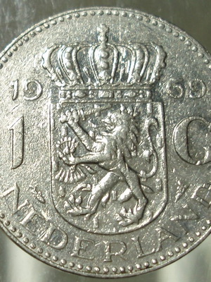Νόμισμα 1 Gulden 1969 Juliana Ολλανδίας μεταχειρισμένο
