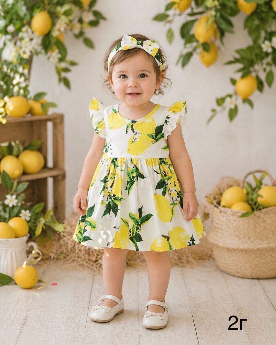 Lemon dress new, set of 2 for 2-year-old… - € 10,00 - Vendora.cy