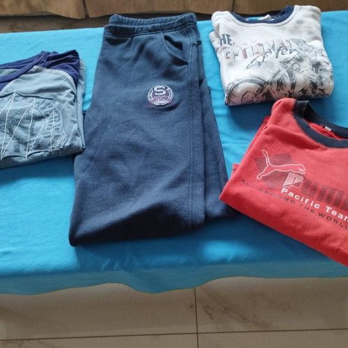 Set of 3 branded boys' shirts No 10-12 like new with free tracksuit