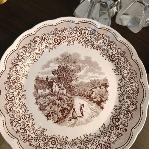 Collectible Vintage Plate Swiss Landscape made in Italy