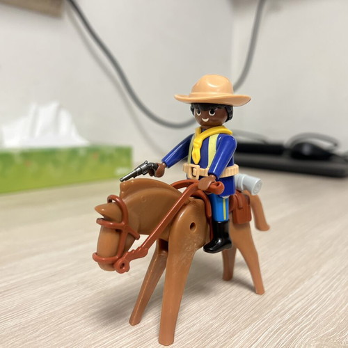 Playmobil cavalry and Indian scout figures