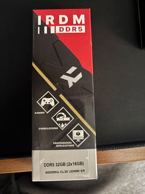 GoodRam IRDM DDR5 32GB 2x16 RAM 6000MHz CL30 new