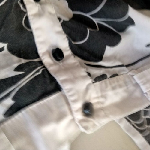 Valerie strapless romper one size, like new, black and white floral cotton