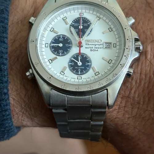 Seiko quartz chronograph watch