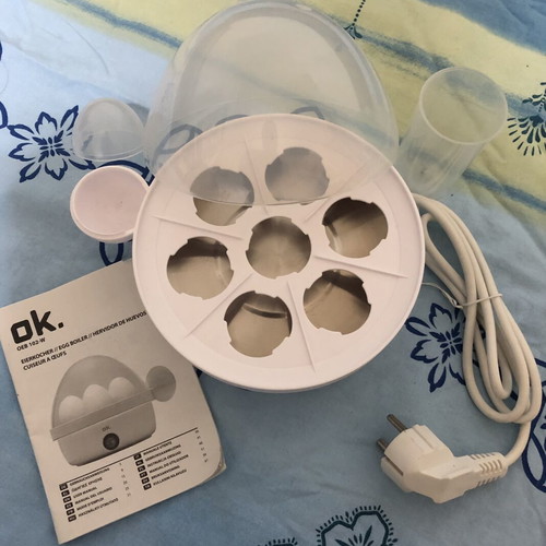 OK OEB 102-W Egg Boiler like new, for 7 eggs, complete set