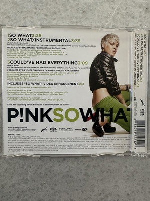 P!nk So What CD single, pop
