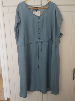 Gina Benotti Plus Size Denim Tencel Dress Secret Collection, size 52/54