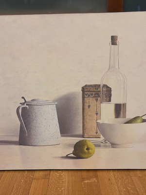 Πίνακας ζωγραφικής σε καμβά 'Two Pears, Bottle, Can and Jug' Willem de Bont σαν καινούργιο