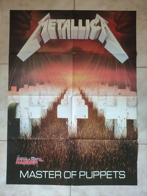Metallica Master of Puppets / Ozzy Osbourne διπλής όψης αφίσα Metal Hammer