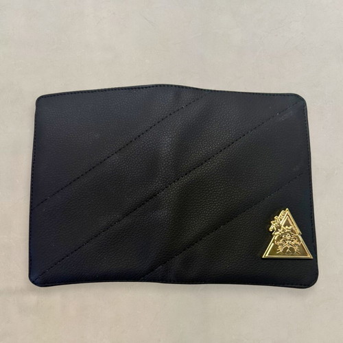Bellagio Nero Passport Holder by t•Ana Couture new, black faux leather