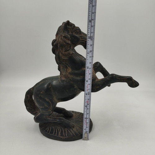 Bronze horse sculpture used with patina