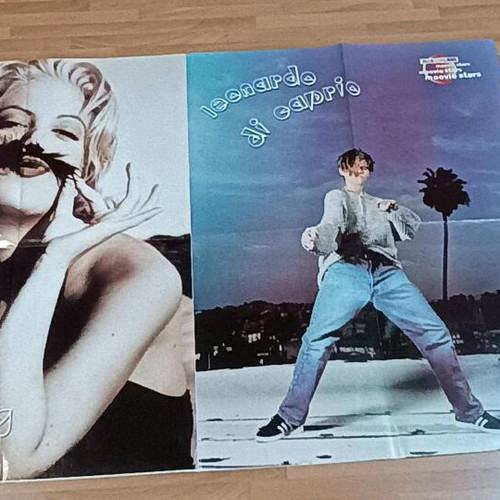 Queen large poster like new with Tori Spelling and Leo DiCaprio