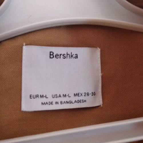 Bershka women's spring-autumn jacket in ecru color, new
