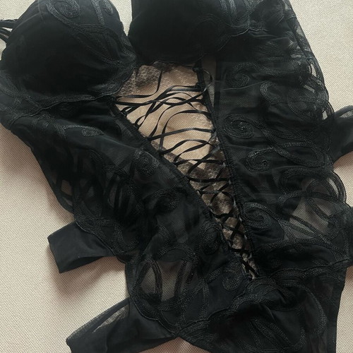 Luna corset black like new, size M