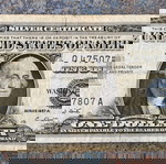  «1 δολλαριο 1957A Silver Certificate blue seal- Μπλε Σφραγίδα»