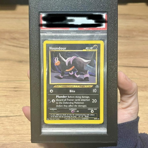 Wall mount for graded Pokemon cards 3D printed black new