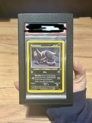 Wall mount for graded Pokemon cards 3D printed black new