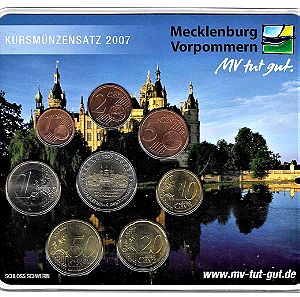 German coin euro set 2007 (A) KURSMUNZENSATZ