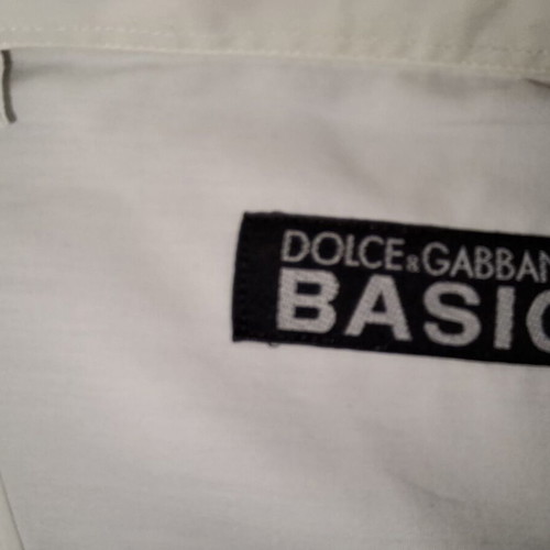 Dolce & Gabbana White Summer Shirt Basic Collection Size 43 Like New