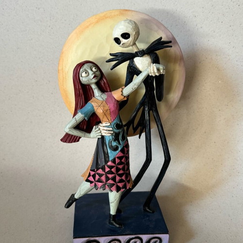 Jack and Sally Nightmare Before Christmas decorative figurine like new