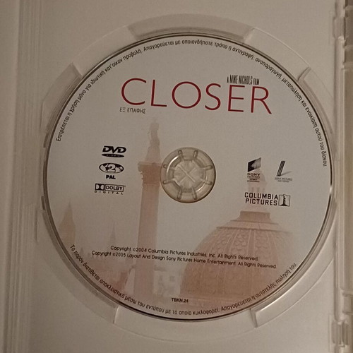 Closer DVD movie with subtitles