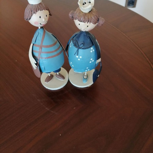 Baden decorative figures new, metal with magnetic connection