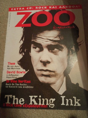 Zoo magazine issue 2, 1997, Nick Cave feature