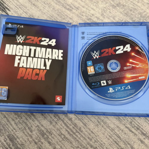 WWE 2K24 PS4 game used, very rare