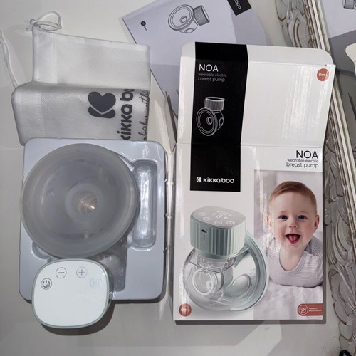 Kikkaboo electric wireless breast pump like new with 48 storage bags