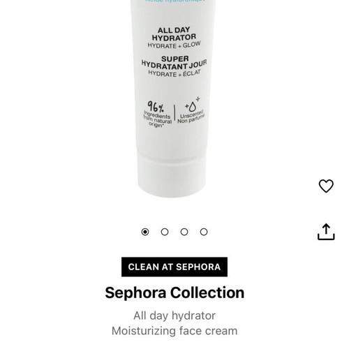 Sephora hydrating face cream like new with hyaluronic acid