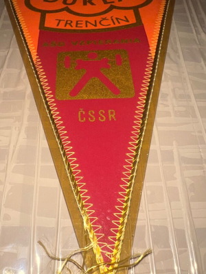 Czechoslovakia Weightlifting Banner like new, 1970s