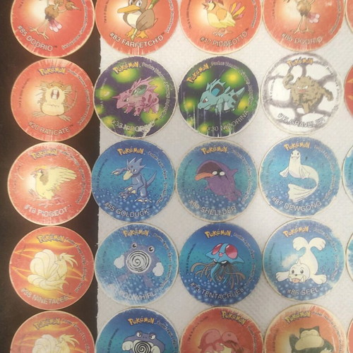 Pokemon caps used, pack of 40 pieces