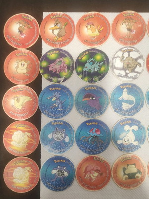 Pokemon caps used, pack of 40 pieces