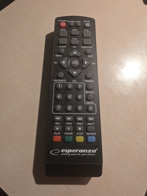 Esperanza EV104 EV105 EV106 τηλεχειριστήριο για δέκτες DVB-T2/MPEG-4